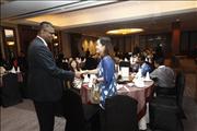 Mr. Solaman (Mgr KoperasiBank) with Ms. Jenice (CIMB)